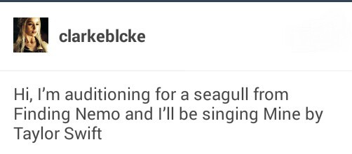 tesssagrayed:  Tumblr+ inappropriate audition songs meme