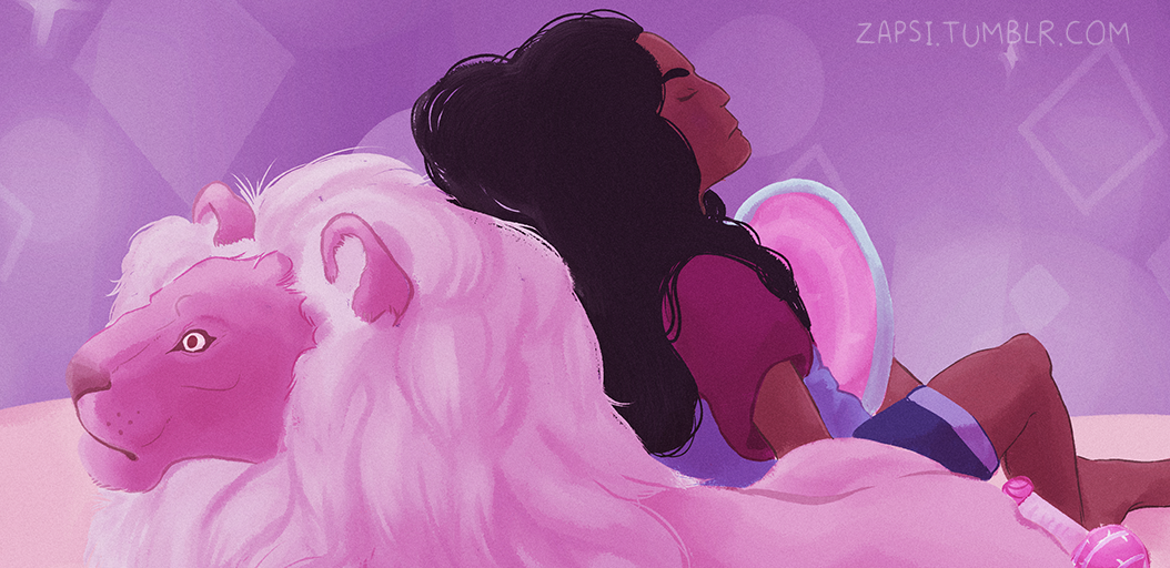 zapsi:Stevonnie and Lion 