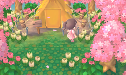 toopixelforu: I started a new save in animal crossing new leaf,  the sakura trees make everything lo