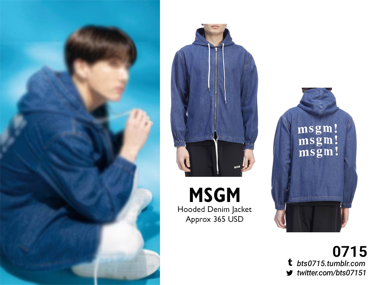 BTS FASHION/STYLE FINDER — (Requested) Jungkook : MSGM - Hooded 