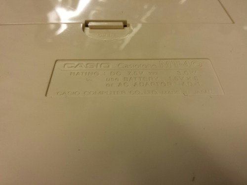 Casio Casiotone MT-40 Keyboard, 1981