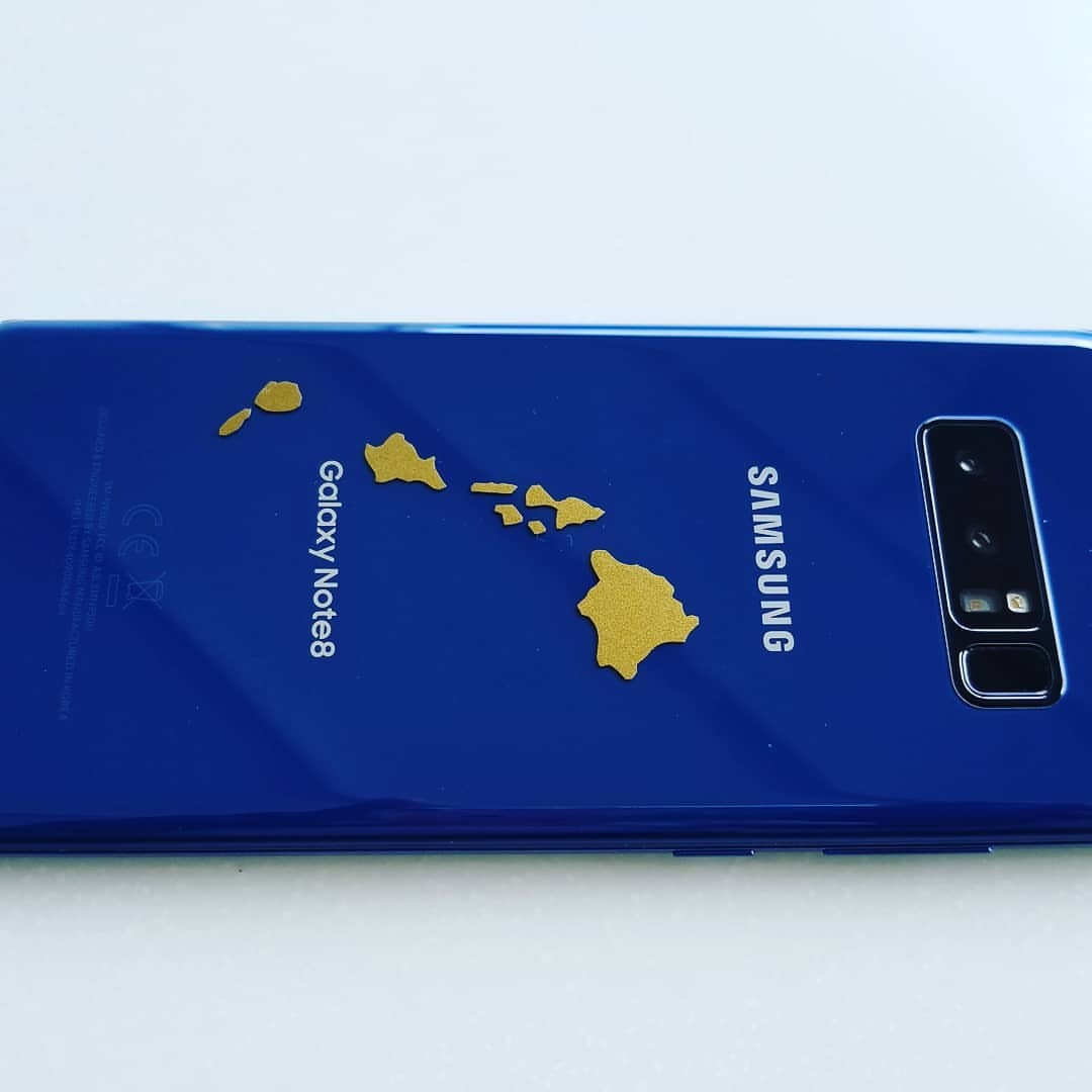 I picked up this decal for my phone from a local shop (it was made on the island