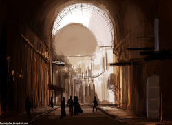 Damascus Half hour speed art. Lighting practice.