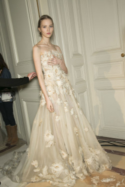 mulberry-cookies:  Sasha Luss Backstage @ Valentino S/S 2013 Couture 