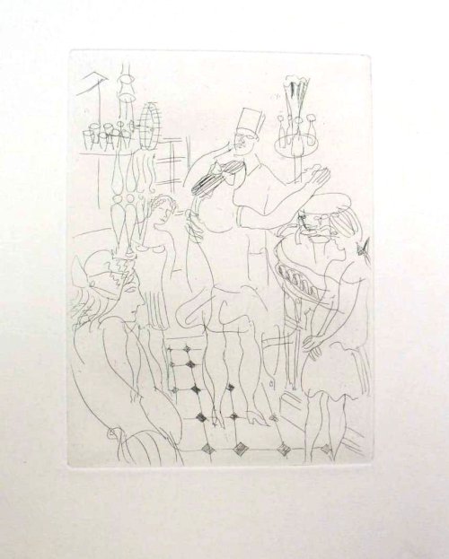 Etching for Chapter II of La Belle Enfant, Raoul Dufy, Brooklyn Museum: European ArtSize: Sheet: 12 
