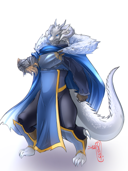 shizuerenai: D&amp;D character for ChaosHound~ of his dragonborn~ Luff how this actually turned out x: anything dragon-y makes my knees weak! &lt;3 Enjoy!  O oO!