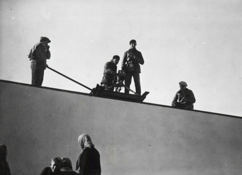 barcarole:  Carl Theodor Dreyer filming The Passion of Joan of Arc in 1927.