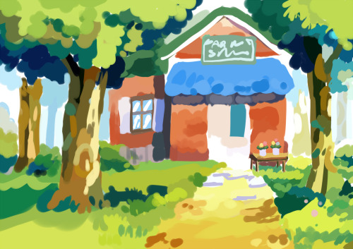 potasium:color studies from animal crossing the movie
