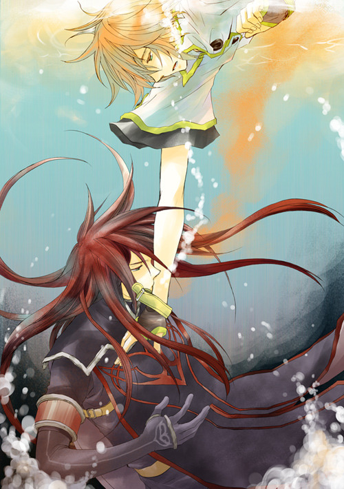 redheadedbishies:   【腐向け】アッシュとルーク by:  sakaduki  