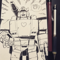 z-ero-b:  Inktober day 23. Sideswipe: Where the cons?