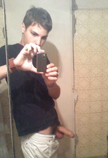 nudecamboys: Cam Boy With His Cock Out Taking Self Pics