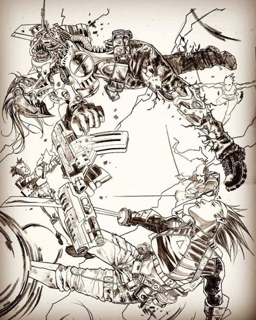 2004, #WildStormStudios Wildcats v3.0 cover 24, pencils​ to the previous post