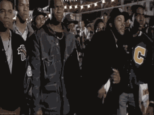 iliketupac:  oheriicsteezy:  we gotta problem nigga?  One of my favourite gifs ever  R.I.P. Doughboy and Ricky