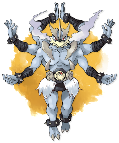 wickedweavile:  TWO FAKE MEGA-MACHAMP DESIGNS! 