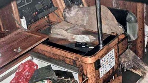 afro-latino:  cuntsquad:  congenitaldisease:  trvlsvvy:  congenitaldisease:In February, 2016, a fisherman found a yacht adrift off the coast of the Philippines. When he boarded the seemingly abandoned yacht, he came across a grim scene: the mummified