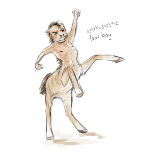 mia-fou: Centaur doodles.I tried to link human and animal traits and I suggested a horse breed for e