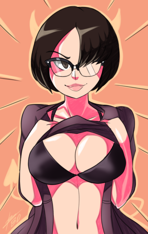 bigdeadalive:  Doodle of SwimSuitSuccubus!  Go follow and support this beautiful woman!
