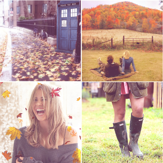 lostinfic: The Doctor &amp; Rose } Autumn aesthetic All these reds and oranges,