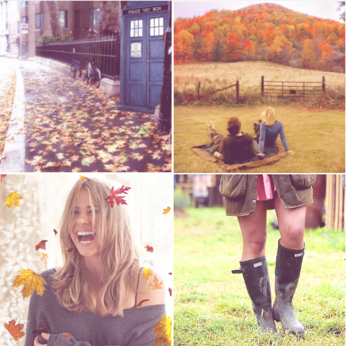 Porn photo lostinfic: The Doctor & Rose } Autumn
