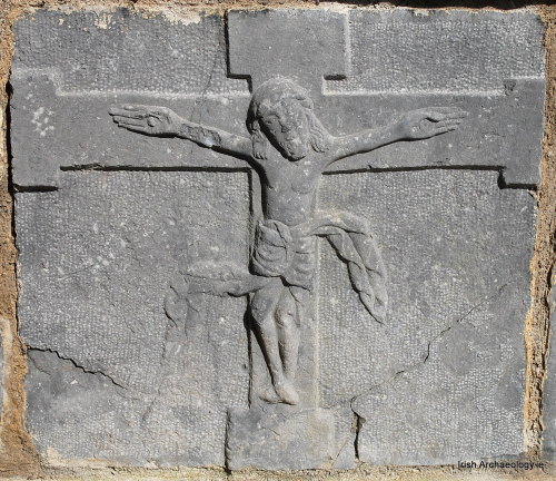 irisharchaeology:16th century depiction of the Crucified Christ, Jerpoint Abbey, Co. Kilkenny 