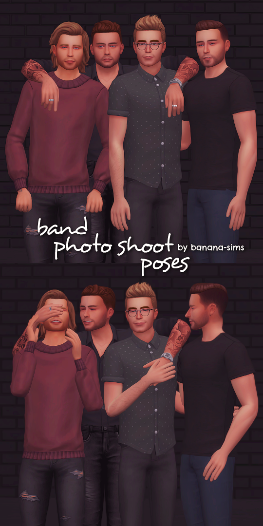 Friends Trio Pose for Genesis 9 - Free Daz Content by PinkPlasticPerfect