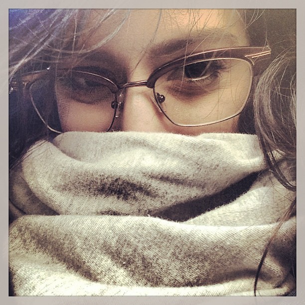 It is fuckin cold out here, y'all. We goin troll hunting. #assassinscarf