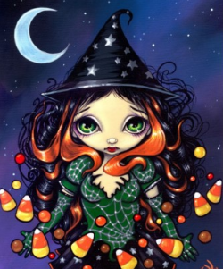 Gothfortheholidays:  &Amp;Ldquo;Little Candy Witch&Amp;Rdquo; By Jasmine Becket-Griffith.