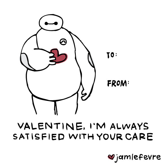 Submitted by catchthefevre
“Couldn’t resist drawing Baymax for my valentine series this year”