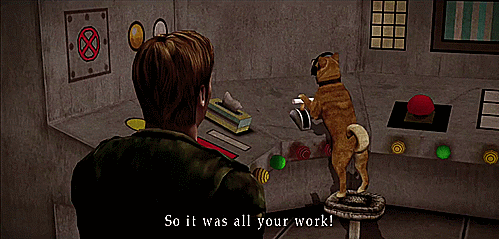 creepitation:nao-kiryu:SH2 - Dog Ending.This game is widely regarded as one of the scariest survival/psychological horror video game of all time.
