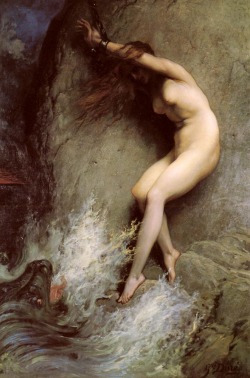 theartistsmanifesto:  Andromeda by Gustave Doré (ca. 1869). Oil on canvas. 