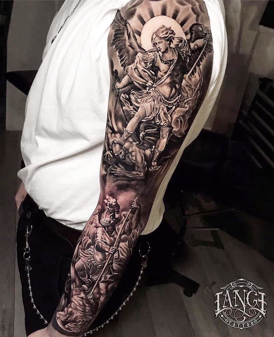 21 2 sleeves Good vs Evil ideas  sleeve tattoos tattoo sleeve designs  tattoos