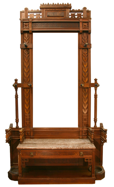 Late 19th century hall stand.