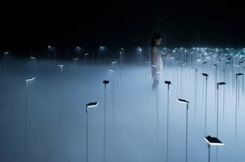 Infuse OLED lighting installation by KANEKA corporation (architect Chikara Ohno, lighting designer I