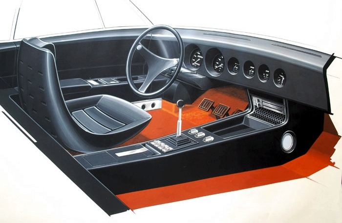 carsthatnevermadeit:  Autobianchi Coupe, 1968. Pio ManzÃ¹â€™s proposal for