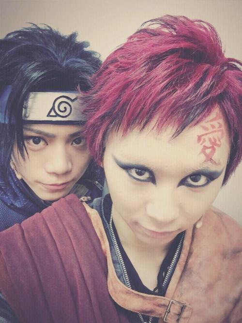 tanteitime:a shit ton of selfies taken by various members of the live action naruto stage play cast!