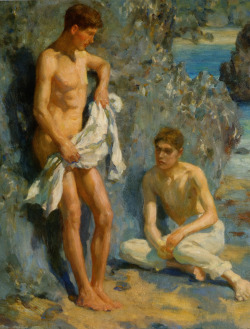 100artistsbook:  Henry Scott Tuke Visit www.theartofman.net for