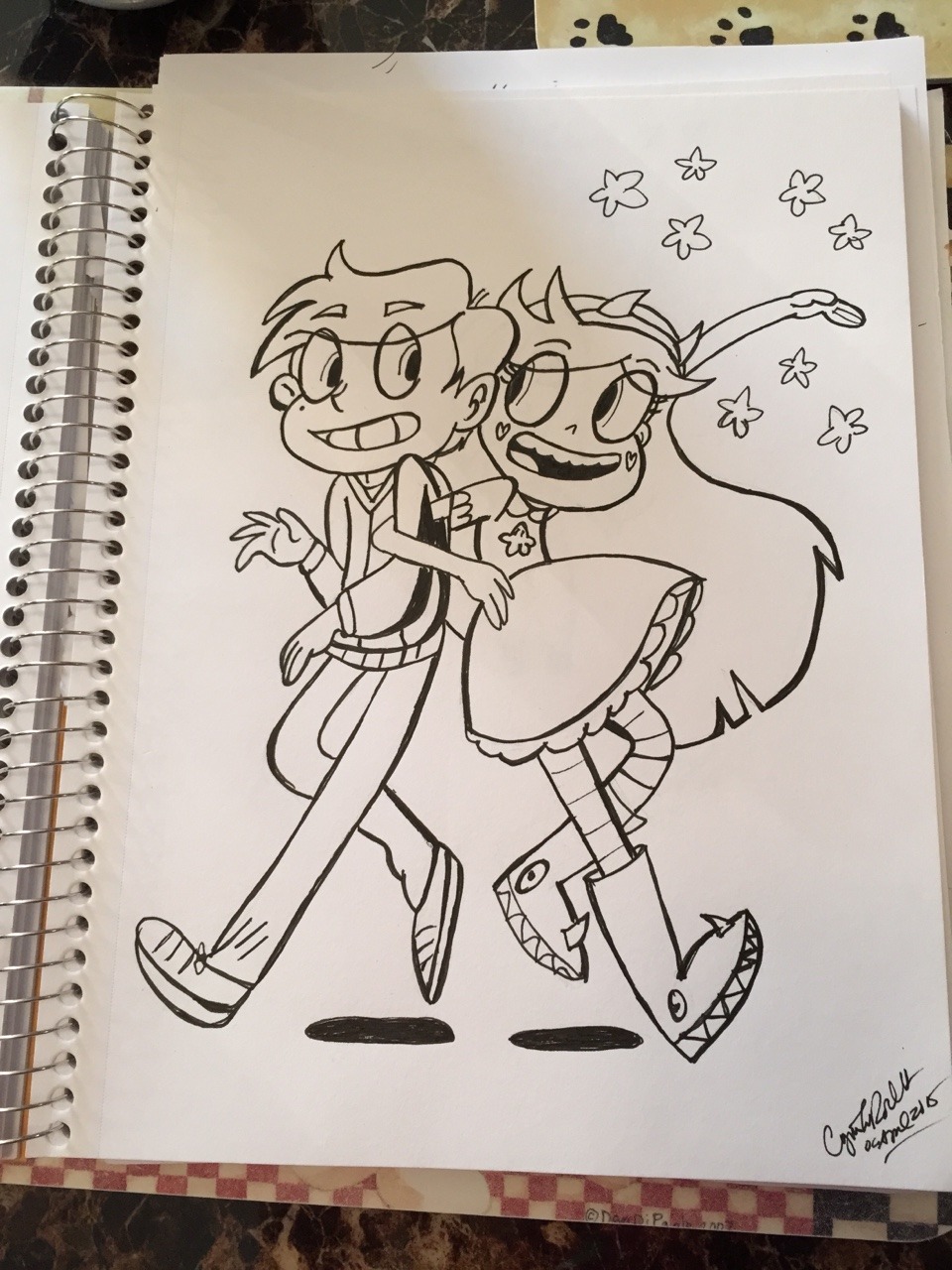 thecolorfulhobbyist:  My drawings of Disney XD show, Star vs the Forces of Evil.