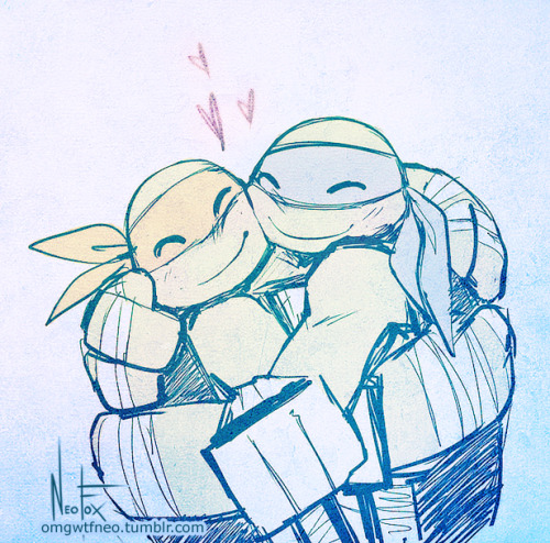 omgwtfneo:A hug a day keeps the sadness away <3