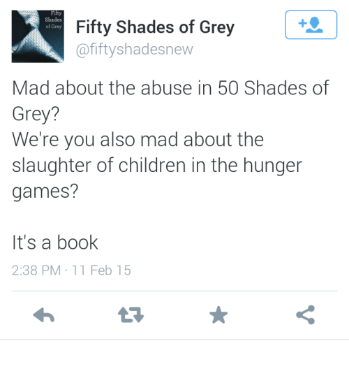 shiftingpath:noibatitty:amandakaitlanbentley:IM SORRY WHATWHAT THE FUCK“Were you also mad about the slaughter of children in the Hunger Games?” Yes. And, more importantly, the characters of the Hunger Games were also mad about it, which is