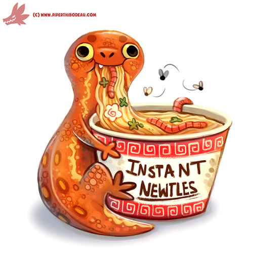 cryptid-creations:Daily Paint #1164. Newtles by Cryptid-Creations Time-lapse, high-res and WIP ske