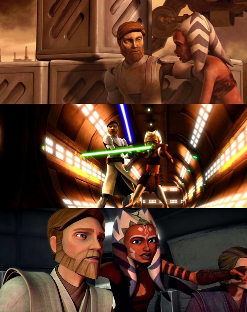 buckybitchinbarnes: star wars: the clone wars meme | (3/7) relationship→  Obi Wan &amp