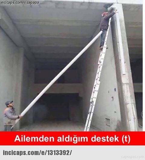 Ailemden aldığım destek