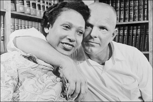 [Image: Richard Perry Loving embraces his wife, Mildred Delores Loving,   in 1967.]Happy Loving Day!