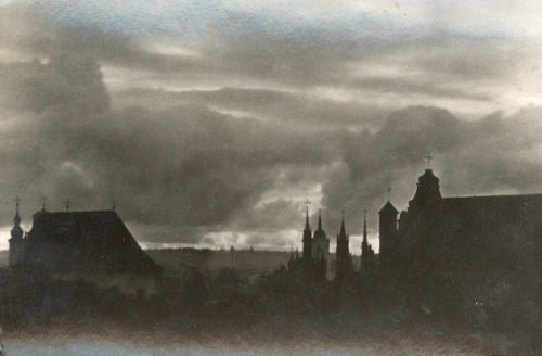 uconstruction:Jan Bulhak (1876-1950 Polish) • Vilnius with a bell tower of St. Jana 1913