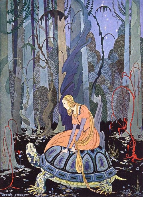 Illustration from OldFrench Fairy Tales by Virginia Frances Sterrett (1900–1931). American artist.