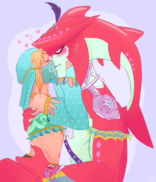 mistylotl: i keep drawing sidlink smoochin