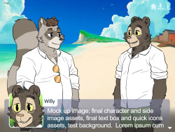 willyslothbear:  A mockup for Willy Bear