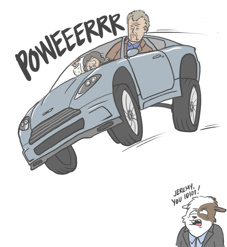 heyitscousindave:  i heard it’s jeremy clarkson’s birthday today. (old sketch.