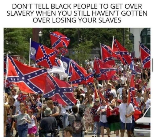 &ldquo;Don&rsquo;t tell black people to get over slavery when you still haven&rsquo;t go