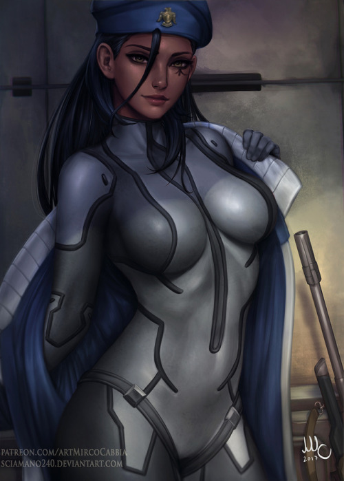 mircosciamart:   Cpt. Ana Amari - Overwatch adult photos